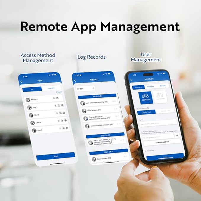 Solity No-Hub Smart Digital Door Lock, Designed in Korea, Keyless Entry, Wi-Fi, Remote Control, Touchscreen Keypad, Auto Lock, IP54 Waterproof GT10K Keypad (Satin Nickel)