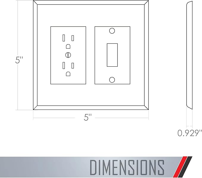 Taymac 2772W Revive Device Wall Plates 2-Gang Masque Decorator Cover, White