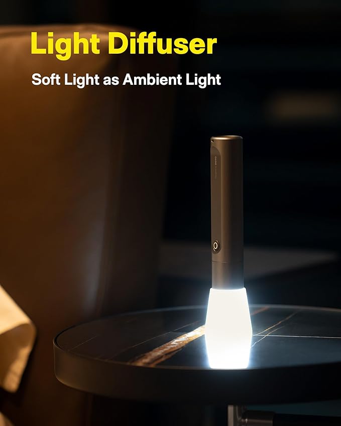 HOTO Flashlight Fit, LED Rechargeable, USB-C Charging, 3 Modes, Up to 24 Hours, 1500mAh, 280 Lumens, 656ft, IP55 Waterproof, Compact Flashlight Widely Used in Camping, Hiking, Emergency