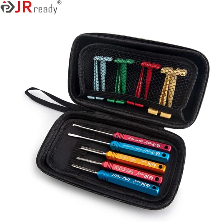 JRready ST5236 Deutsch Pin Extractor Tool for 16#12#20# Solid/Stamped Contacts 10-22 AWG, Terminal Removal Tool Kit with Steel DRK-RT1 for Deutsch DT,DTM,DTP Series Connector 13PCS