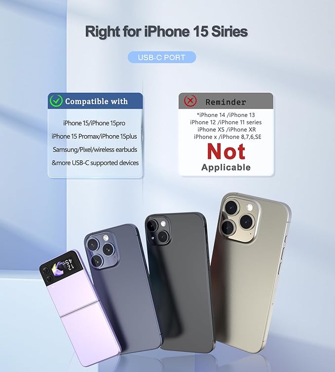 Portable Charger, 6000mAh for iPhone 15 16 Power Bank, USB-C Portable Phone Charger with Fast Charging (20W), Mini Battery Pack for iPhone 15 Pro/15 Plus/15 Promax/Samsung/Huawei Andriod - Khaki