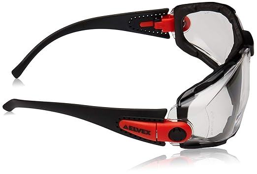 Delta Plus RX-GG-40C-AF-2.0 ERB Safety Glasses, Amber HC/PC Lens, Black Frame with Grey Soft Accents