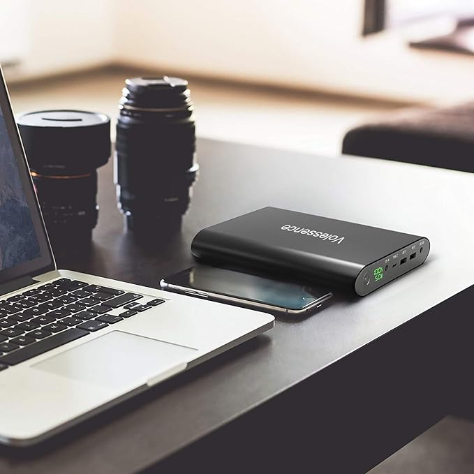 50000mAh Power Bank for Laptop, High Capacity Portable Charger with Fast Charging DC Output 5/8.4/9/12/16/20V External Battery Charger for Dell,HP,MacBook Pro,Samsung, iPhone, and More