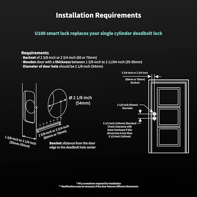 Aqara Smart Lock U100, Fingerprint Keyless Entry Door Lock with Apple Home Key, Touchscreen Keypad, Smart Electronic Deadbolt, IP65 Weatherproof, Supports Apple HomeKit, Alexa, Google, IFTTT, Silver