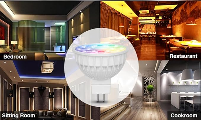 LGIDTECH FUT104 Miboxer 4W MR16 Led 2.4GHz Bulb Spotlight GU5.3 Socket AC/DC 12V RGB+CCT Color and Temperature Changeable Dimmable,But Single Bulb Wouldn't Work.Controller and Hub is Sold Separately