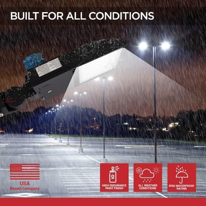 100 Watt LED NextGen III Parking Lot Lights - 14,500 Lumen - 5000K - Slip Fit Mount - Without Photocell