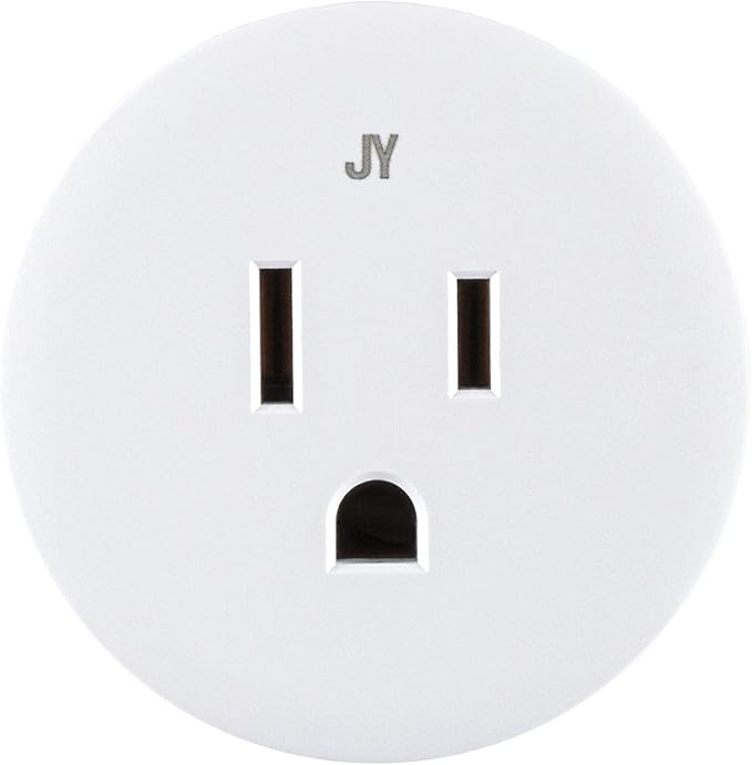 JONATHAN Y PLG1000B Smart Plug, WiFi Remote App Control, Alexa, Google Home Assistant Compatible, No Hub Required Black