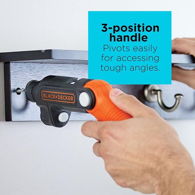 BLACK+DECKER 4V MAX* Cordless Screwdriver with LED Light (BDCSFL20C)