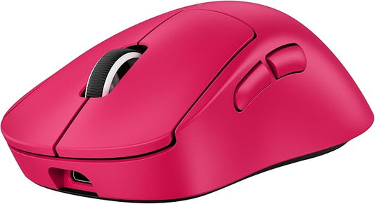 Logitech G PRO X Superlight 2 Wireless Gaming Mouse, 60g Pro-Grade with 5 Programmable Buttons, 44k DPI Sensor, 8kHz Report Rate, USB-C Charging for PC/Mac - Magenta
