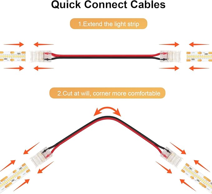 VST 16.4ft COB LED Strip Lights Natural White 4000K, 24V Dimmable LED Tape Light, 48w, 2640 LEDs, Ra 93+, IP30, Lighting for Kitchen, Cabinets, UL Listed (Power Source Not Included)