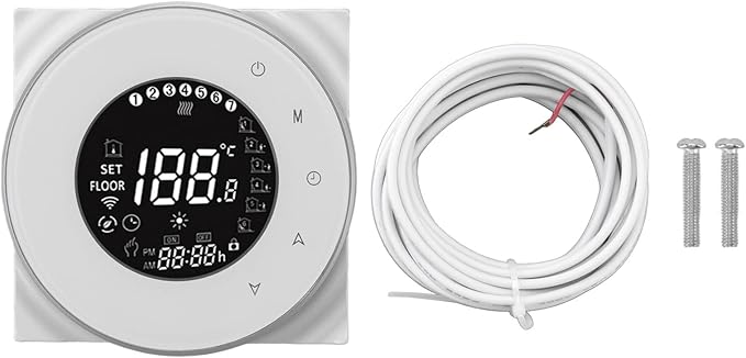 Generic Smart Thermostat Voice Control Electric Heating Systems Thermostat with WiFi, Phone APP Control for Power Failure