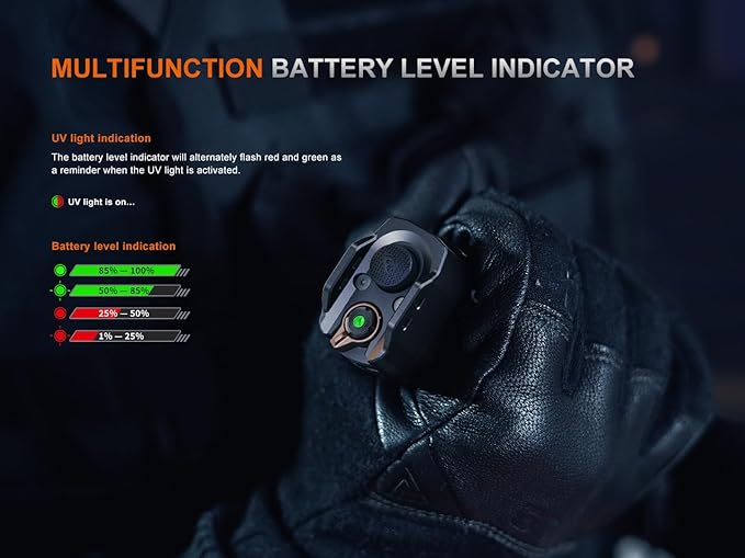 Fenix TK35R 5800 Lumen Tactical Flashlight with UV Light, USB-C Rechargeable High Lumen Long Range with Lumentac Organizer