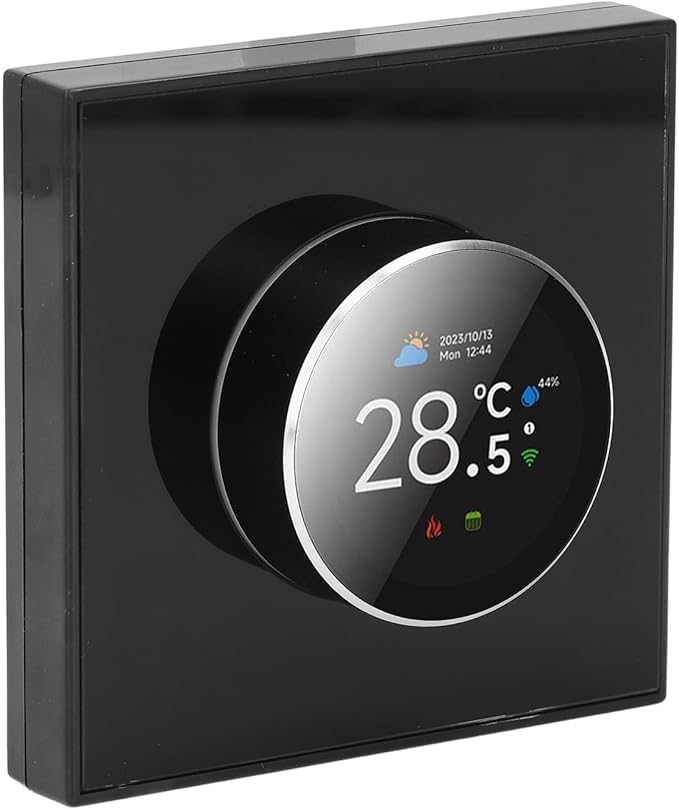 Smart Thermostat for Home, Programmable Bluetooth Temperature Regulator with 1.32in TFT Screen, Knob Control Diameter 1.81in, Control Via Cell Phone or Smart Voice