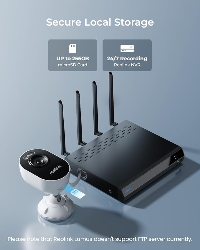 REOLINK Wireless Outdoor Security Camera Lumus 2K, Upgraded 4MP Spotlight Color Night Vision, 2.4/5GHz Dual-Band WiFi Plug in Camera, Smart Person/Vehicle/Animal Detection, Two-Way Talk, Local Storage