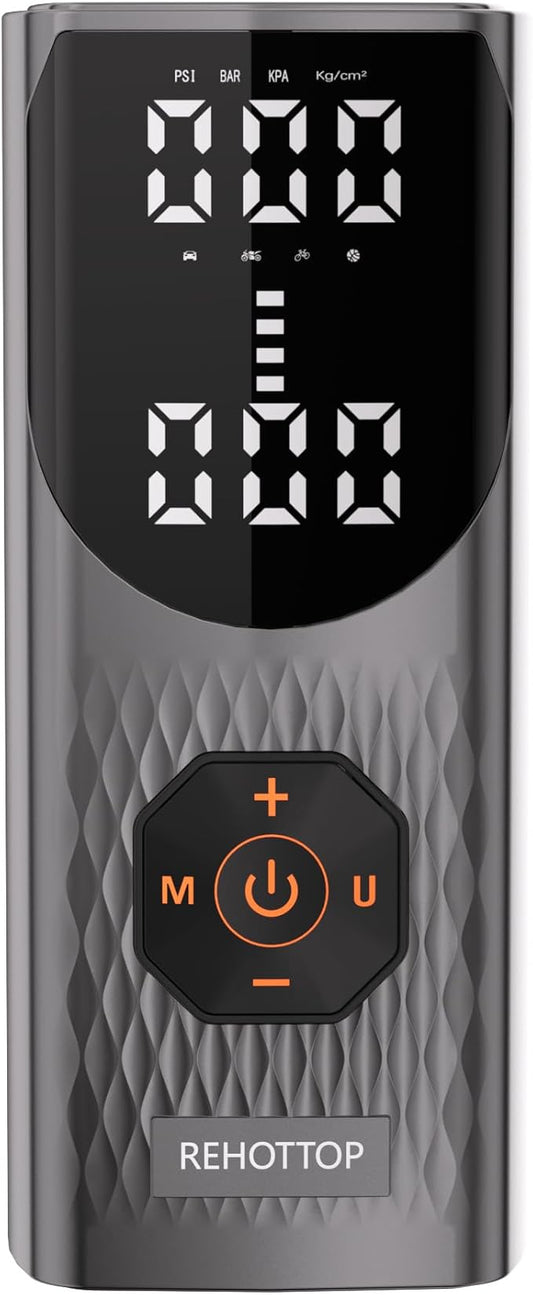 Tire Inflator Portable Air Compressor, 160PSI Air Pump for Car Tires, 4X Fast Inflation Air Compressor, Tire Pump with LED for Car