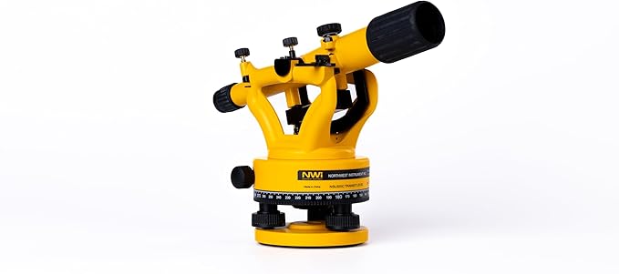 NSLP500C Leveling Device with Tripod, Carrying Case & Grade Rod, ±0.3mm/m Accuracy, Digital Display, Durable Construction