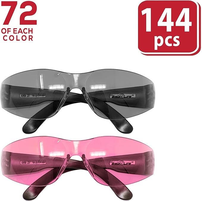 BISON LIFE Keystone Color Lens Safety Glasses | Anti Scratch | Impact Resistance | ANSI Z87.1 Standard | UV 400 Protection