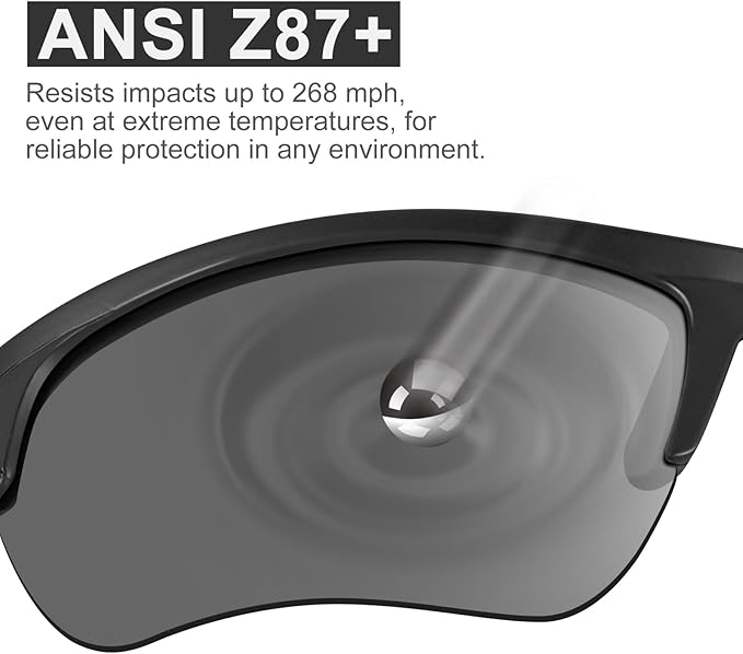 12 Pack Safety Glasses, UV Protective Eyewear, ANSI Z87.1 Impact Resistant Anti-Scratch Safety Goggles for Men Women