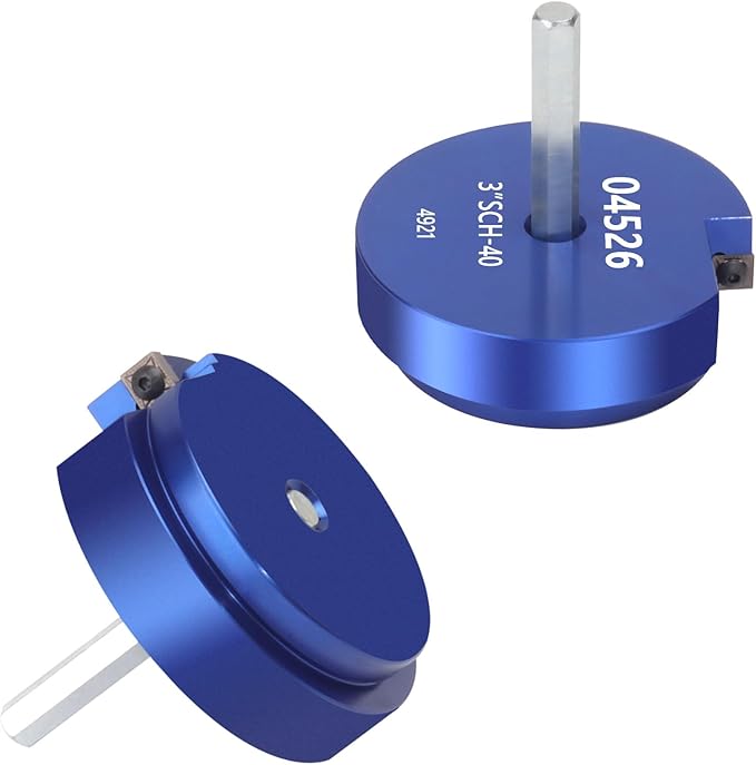 XJX PPR300 PVC Pipe Reamer, 3" Head Aluminum PVC Fitting Saver Fit Into Standard 1/2" Drill and 3/8" Hex Shaft