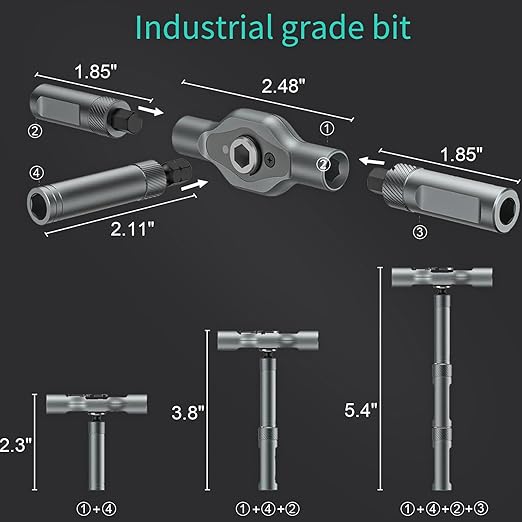 24 in 1 Magnetic Screwdriver Set, DIY Ratchet Screwdriver Set, Multi Bit Magnetic Drive Set with Detachable Ratchet Handle, Portable Precision Repair Tool Kit for Furniture Computer Bicycle
