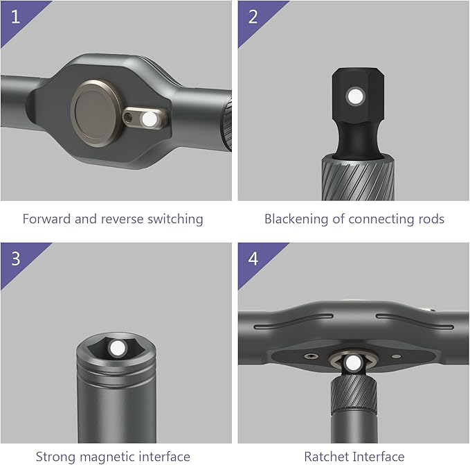 JXTZ Ratchet Screwdriver Set, 42 in 1 Magnetic Screwdriver Set with Ratchet Handle, DIY Multi Bit Magnetic Drive Set, Repair Tool for Home Appliances Bicycle Motorcycle