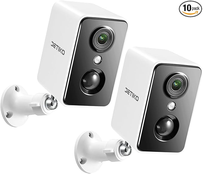 Home Security Camera Outdoor Wireless, IP66 Waterproof Battery-Powered 2K Color Night Vision AI Motion Detection 2-Way Talk 2.4GHz WiFi for Indoor/Outside Security Surveillance Works with Alexa