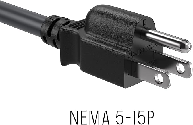 CableLeader 3ft NEMA 5-15P to 5-15R Heavy Duty Power Extension Cord, 14AWG SJT 15A/125V, Outlet Extension Power Cable, NEMA 5-15R to NEMA 5-15P AC Power Cord, UL Listed, Black