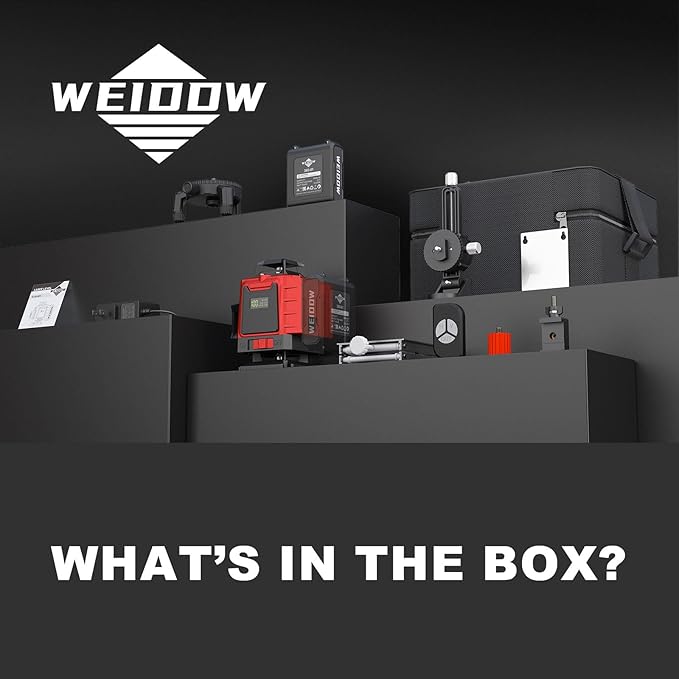 laser level Self Leveling 16 Lines 4×360° for Picture Hanging and Construction, High-capacity Lithium Battery