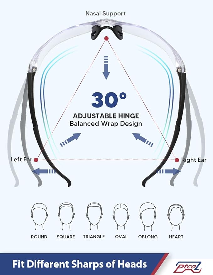 Safety Glasses 28 Pack Clear: ANSI Z87.1 Certified Anti-Scratch Polycarbonate Lens UV Protection for Construction & Cycling, Woodworking & Lab Lightweight Sofety Nose Pad Unisex