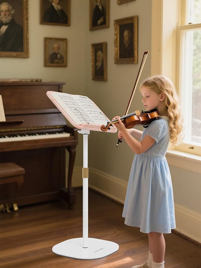 Laptop Stand Floor, Tablet Floor Stands Adjustable Height, Tall Laptop Podium Stand, Wood Music Stand, for Projector, Office, Meeting Room, Study