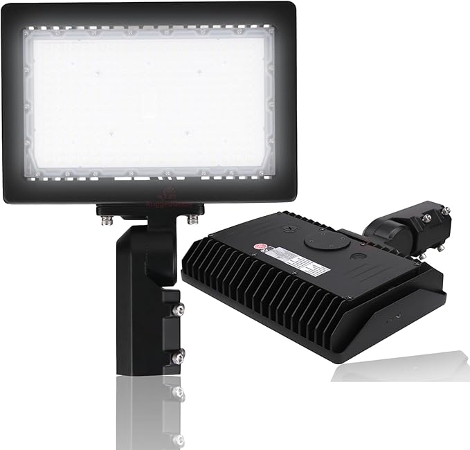 RuggedGrade LED Flood Light, Kivo Series, Outdoor Waterproof Security Light (Black - 5000K, 90W - Slip Fit Mount - K1)