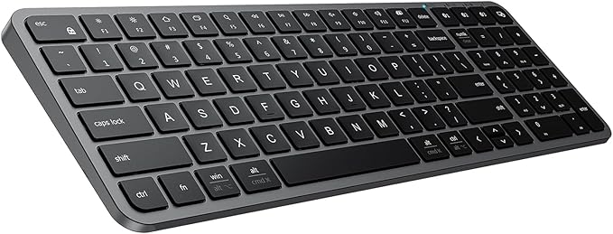 iClever BK20 Bluetooth Keyboard, with Numeric Keypad, Multi-Device Rechargeable and Stable Connection Compact Size Wireless Keyboard for MacBook, Laptop, iPad, Tablet, Windows
