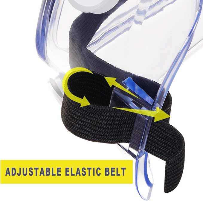 YunTuo 2 pack Safety Goggles, Adjustable,Lightweight Anti-Fog Protective Safety Glasses, Eye Protection, White