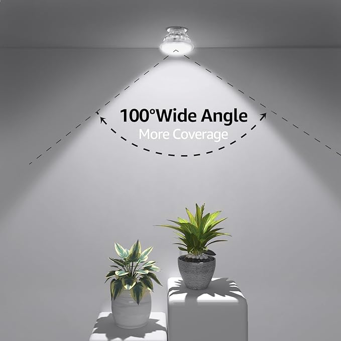 MASTERY MART Non-Dimmable GU10 LED Light Bulbs, 4W Bright 5000K Daylight White 35W Halogen Equivalent, 350lm Energy Saver for Track Lighting Fixture, Kitchen, Basement, 15000 Hours Lifespan, 6 Pack