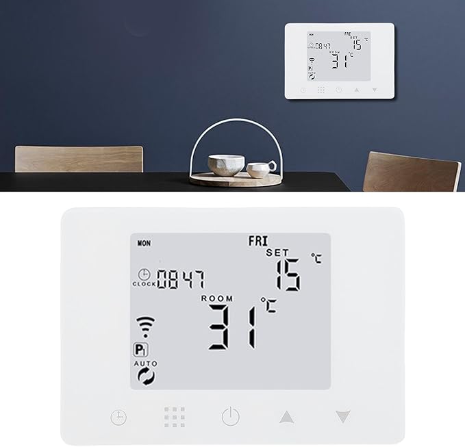 Smart Temperature Controller Digital Display WiFi Smart Thermostat APP Control Thermostat for Home Office Hotel