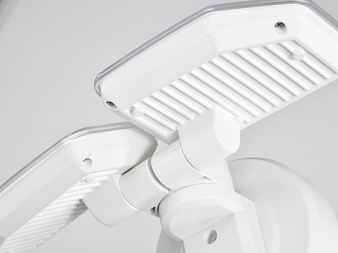 40W LED Security Lights Motion Sensor Light Outdoor, 180 Degree, 4000LM, 5000 K, ETL Water Resistant, Clear 2 Head Motion Detector Flood Light for Garage, Yard 2-Pack (White)