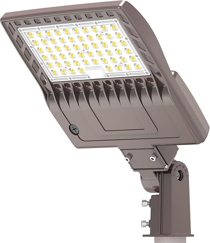 BBESTLED 480 Volt Commercial Parking lot LED Lights 240W 33600LM 5000K IP65 DLC Listed, 450V LED Stadium Flood Light for Street Industries Roadways, 347V LED Pole Light Slip Fitter (277-480VAC Input)