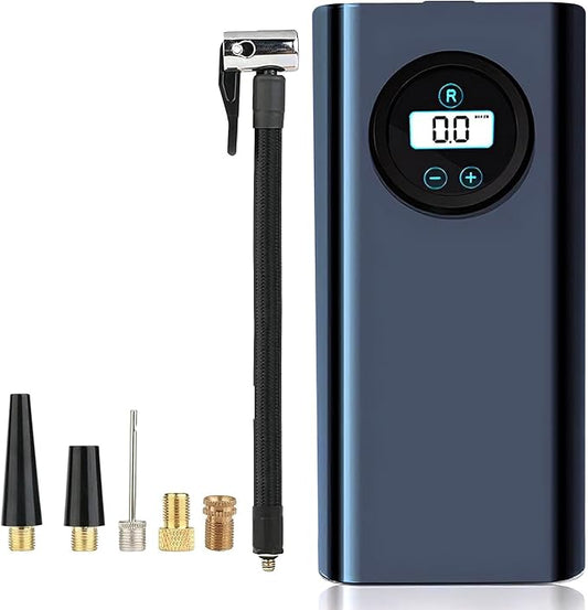 Tire Inflator Portable Air Compressor-Air Pump for Car Tires w/Digital Tire Pressure Gauge(120 PSI) - Air Compressor for Car,Motorcycle, Electric Bike Pump, swimming tires, Bicycle and Balls Pump