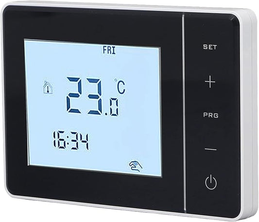 Programmable Thermostat TX9600TS Programmable Large Touchscreen Heating Cooling Thermostat, White