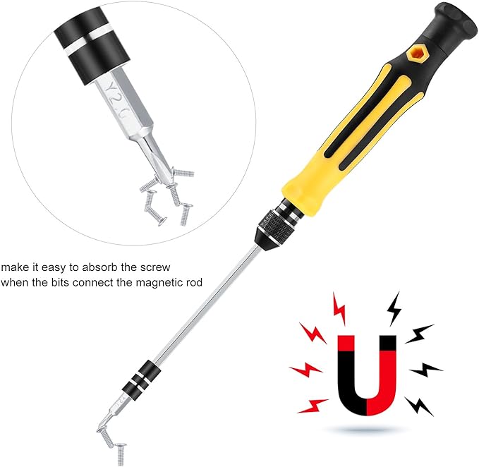 45 in 1 Mini Screwdriver Set, VCOO Torx Bit Tools Set, Small Precision Screwdriver Kit with Tweezers & Extension Shaft for Repair or Maintenance