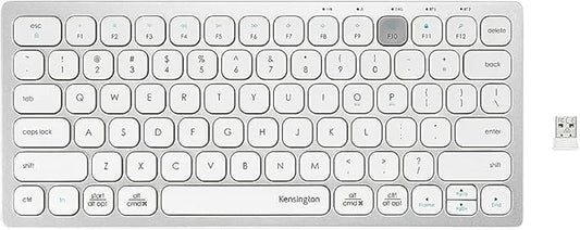 Kensington Multi-Device Dual Wireless Compact Keyboard - Silver (K75504US)