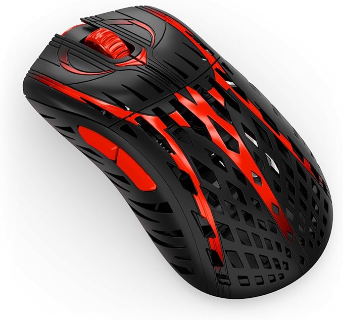 PWNAGE Stormbreaker v3 Wireless Magnesium Gaming Mouse 8kHz - 50grams Ultralight Esports Pro Gamer Flawless Professional PAW3395 Optical Sensor 36,000 DPI - 8000Hz -100% PTFE Skates Ergo -Bloodline