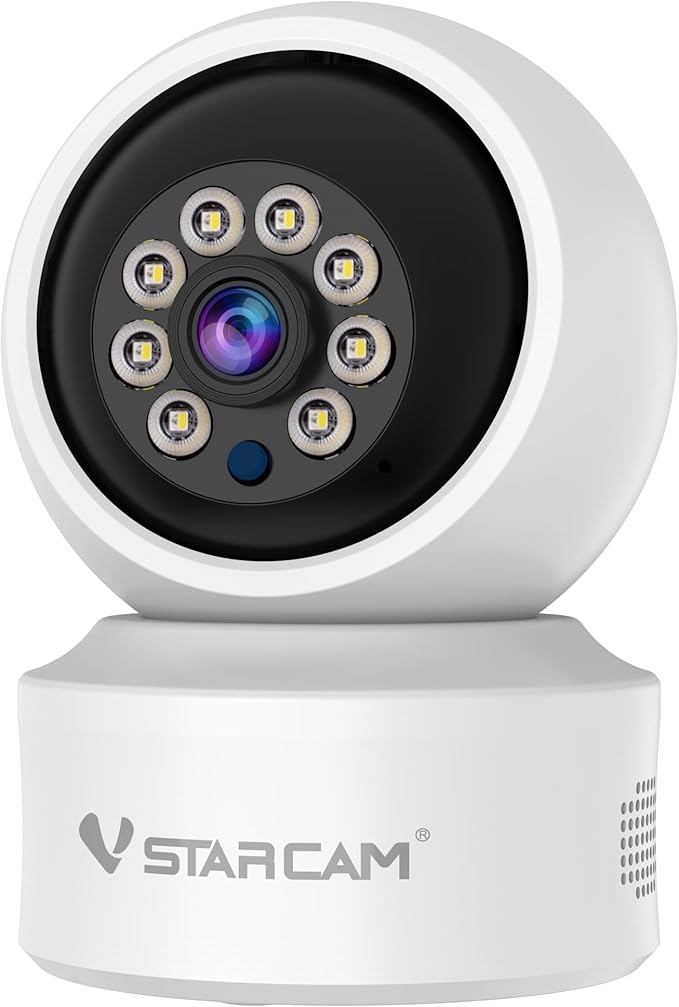 VSTARCAM 720P Wide-Angle Lens Indoor Home Security Cameras, Color Night Vision, Motion Detection, Two-Way Audio