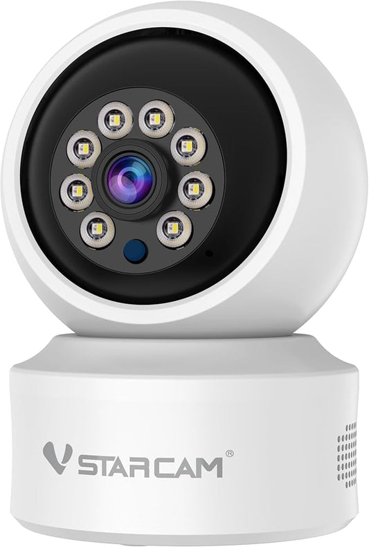 VSTARCAM 720P Wide-Angle Lens Indoor Home Security Cameras, Color Night Vision, Motion Detection, Two-Way Audio