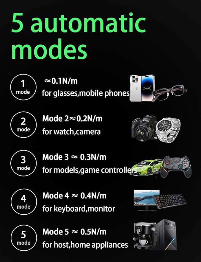 Mini Electric Screwdriver, With LED light and screen，Precision Screwdriver Set, Magnetic Storage, Electric Screwdriver for Electronics Phone Camera Laptop Watch - Grey