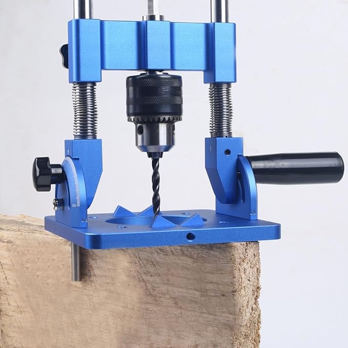 Portable Drill Guide, Angle Drill Jig for Straight Holes, Precision Press Adapter for Woodworking DIY