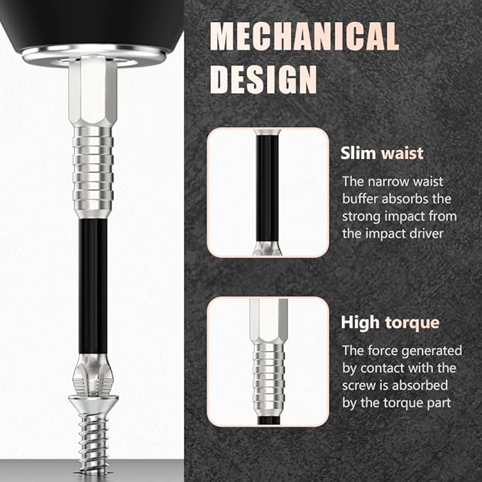 High Magnetic Screwdriver Drill Bit Set, Anti Slip Magnetic Electric Screwdriver Set for Impact Driver, Upgrade Strong Magnetic Durability Screwdriver Drill Bit Set, 25 50 65 70 90 150mm (2 Set)
