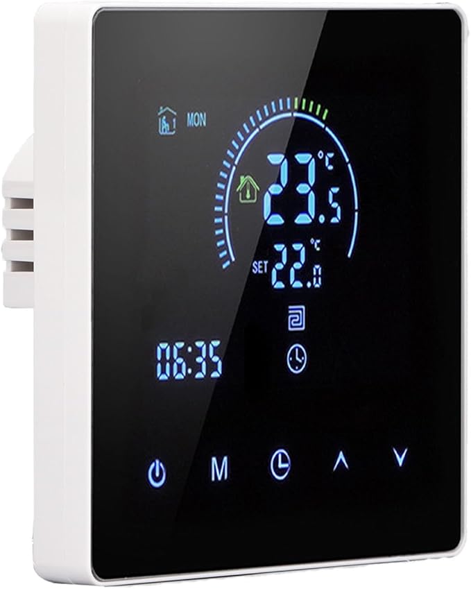 Programmable Smart Thermostat AC 90V-240V Intelligent Touch Color Screen LCD Display for Home, Office, Shopping Malls