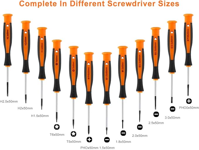 26-Piece Shentec Magnetic Screwdriver Set, Professional Screwdriver Set Includes Slotted/Phillips/Torx Precision Screwdrivers for Repairing Home Improvement Craft