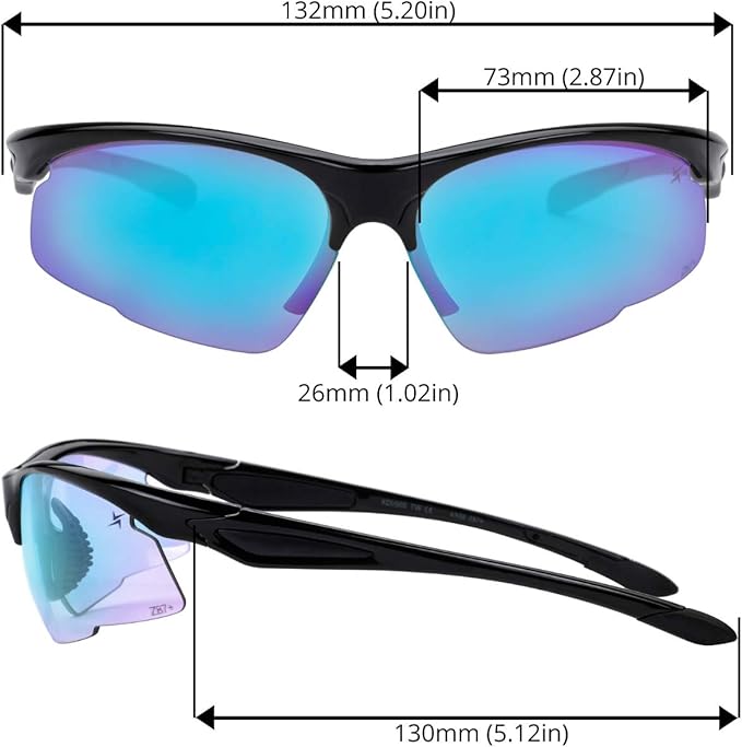 X Power Photochromic Lenses Safety ANSI Z87+ Impact Resistant Polycarbonate Lens & Frame